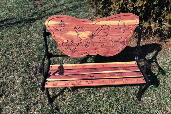 Butterfly Bench matching Adult and Child