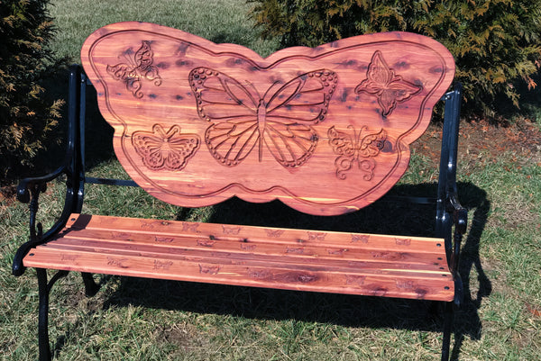 Butterfly Bench matching Adult and Child