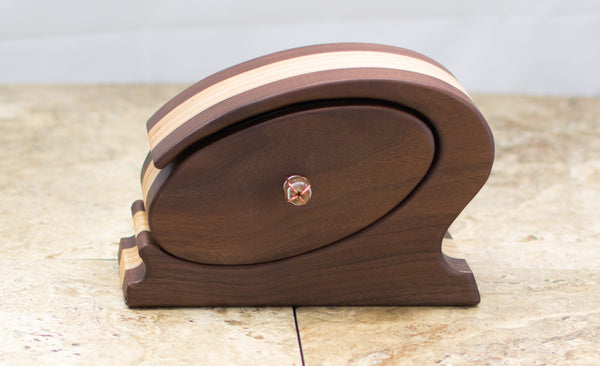 Curvy Walnut See Through box