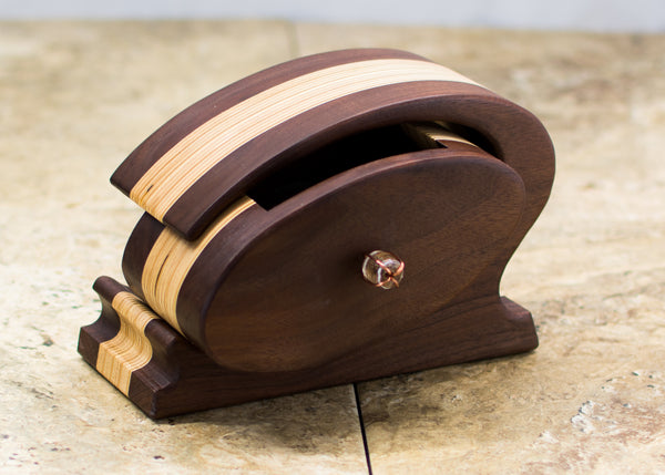 Curvy Walnut See Through box